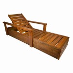 Sun Lounger Wooden Professional 210x62x53cm - Preasure Treated Sun Loungers
