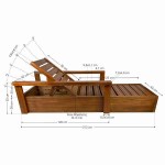 Sun Lounger Wooden Professional 210x62x53cm - Preasure Treated Sun Loungers