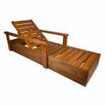 Sun Lounger Wooden Professional 210x80x53cm - Preasure Treated Sun Loungers