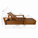 Sun Lounger Wooden Professional 210x80x53cm - Preasure Treated Sun Loungers
