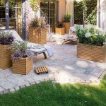 PALO Natural Wood Square Rolling Coaster 28x28cm LECHUZA - Rolling Coasters for Pots & Planters