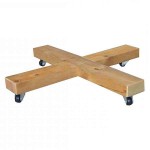 Wooden Square Rolling Coasters 40x40cm on 4-Wheels Wooden Square Rolling Coasters 40x40cm on 4-Wheels - Plant Caddies for Planters