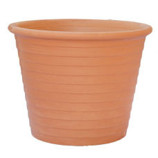 Στρογγυλή Πήλινη Γλάστρα ΖΟΝΑΡΙ Ø32 x (Υ)23cm ATTIKA Ceramart