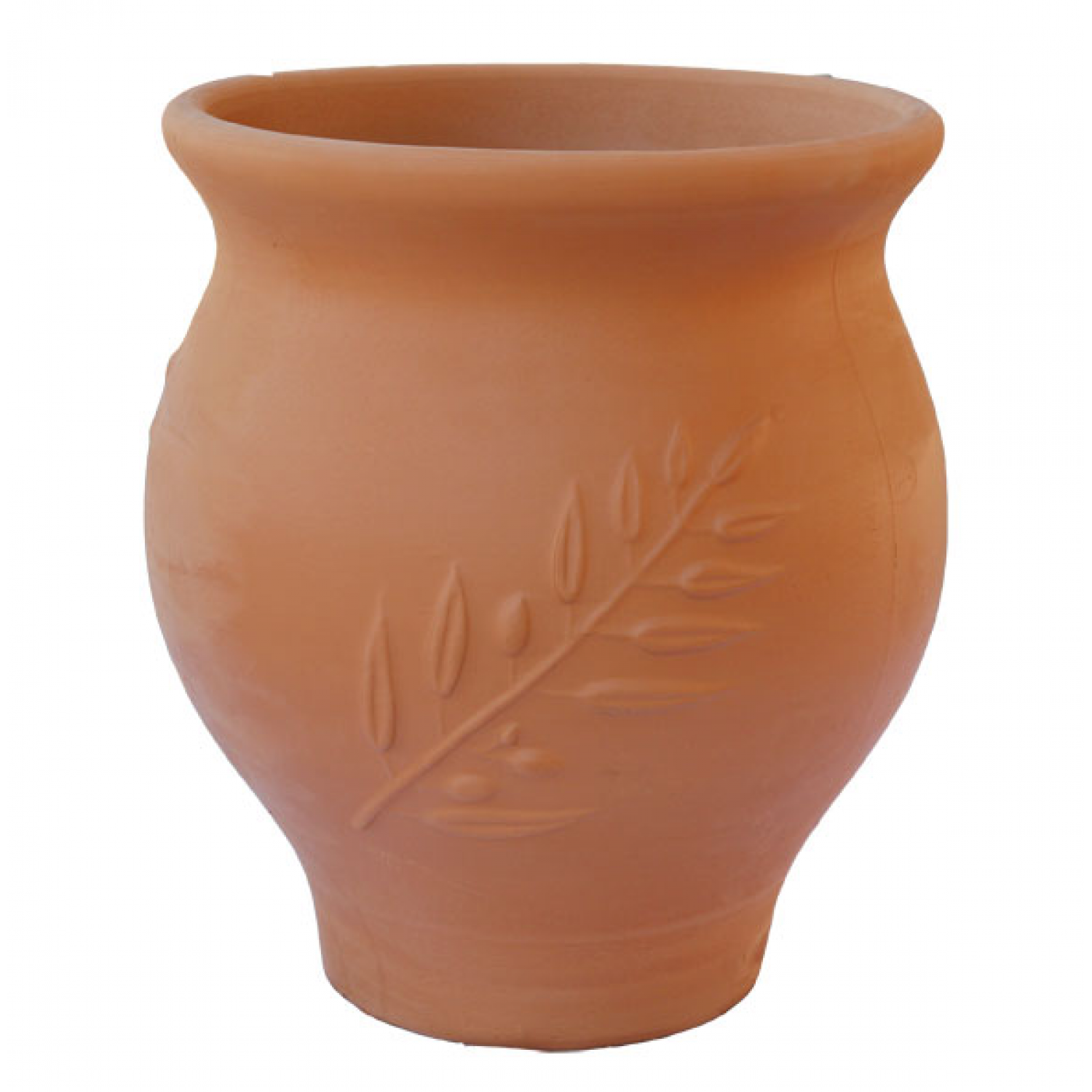 Πήλινη Στρογγυλή Γλάστρα ΕΛΙΑ Ø30 x (Υ)30cm ATTIKA Ceramart