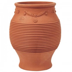Πήλινη Γάστρα ΠΥΘΑΡΙ Ø30x(Υ)40cm - Γλάστρες ATTIKA