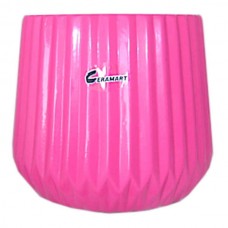 Clay Plant Pot-Cachepot Vertical RIGA Fuchsia-14 Ø15x(H)13cm