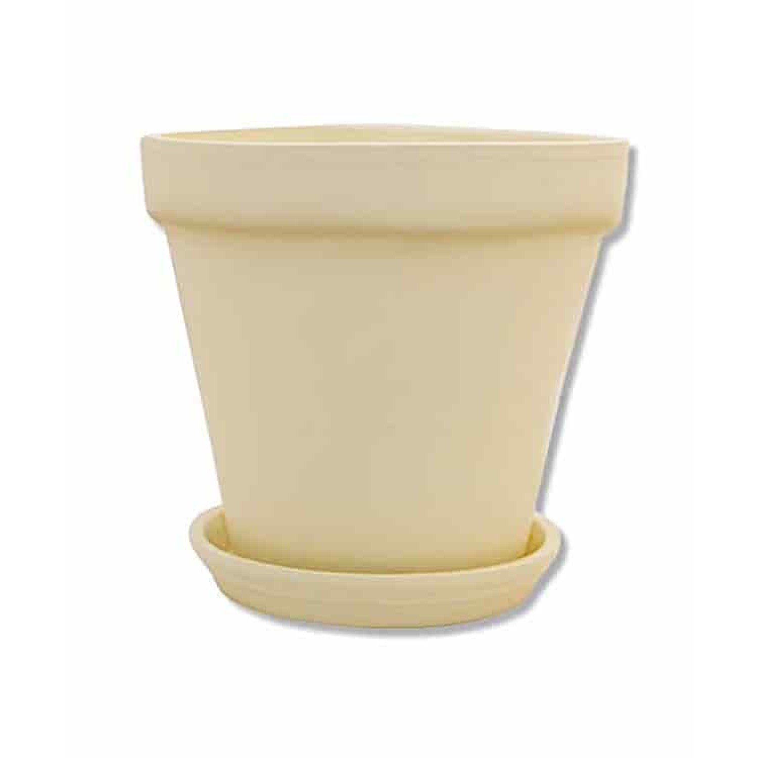 Πήλινη Χρωματιστή Γλάστρα ΚΡΕΜ Ø25 x (Υ)23cm | Κηπογεωργική