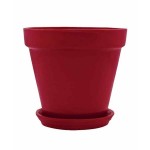Clay Plant Pot Painted FITORIO LEADEN | Kipogeorgiki 