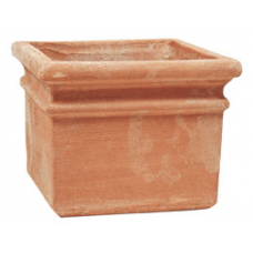 Πήλινη Γλάστρα ΜΑΛΙΑ 50x50x(Υ)40cm Τετράγωνη CRETE Ceramart