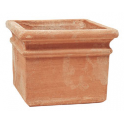 Clay Square Planter MALIA 50x50x(H)40cm CRETE Ceramart