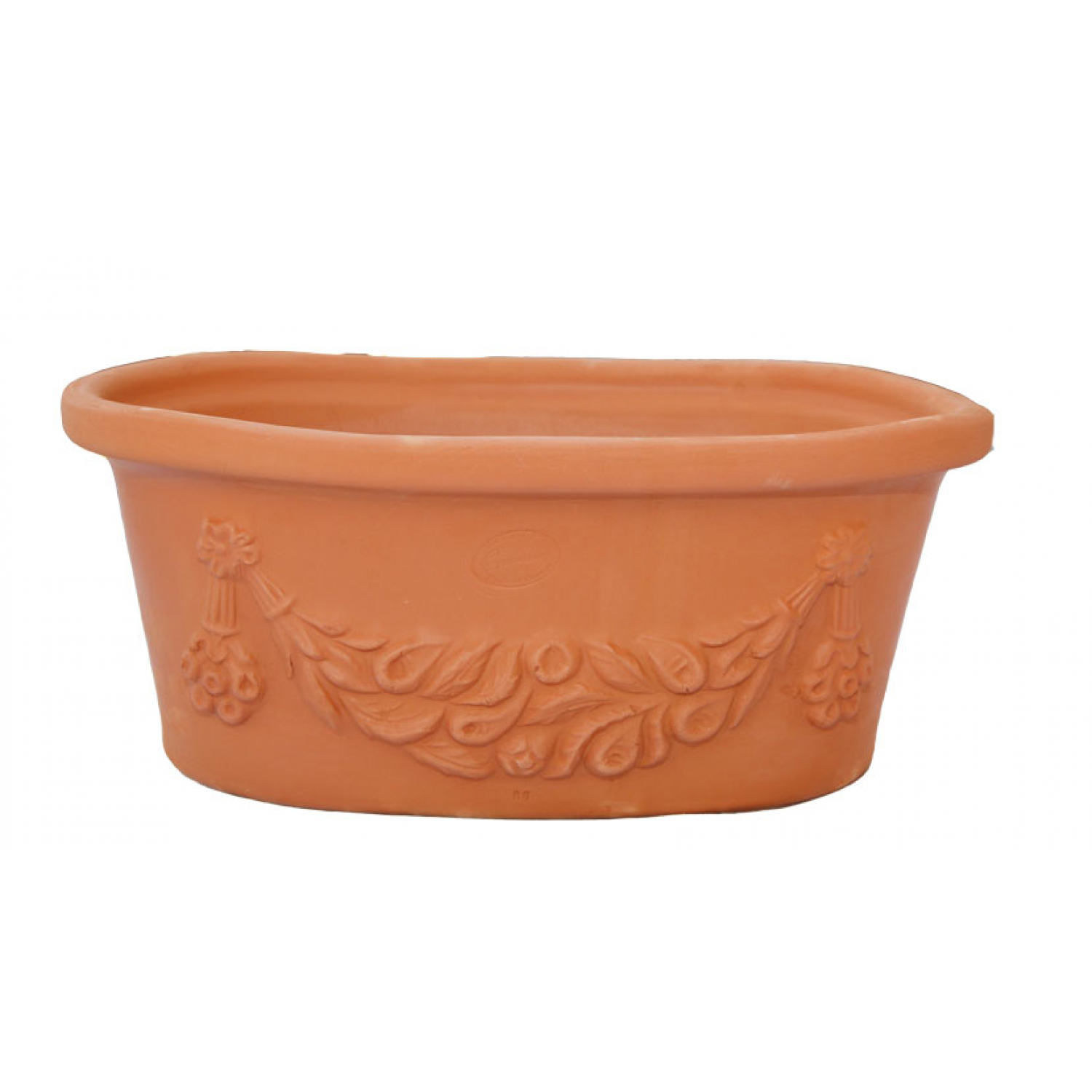 Clay Planter OBAL 43x26x(H)19cm ATTIKA Ceramart