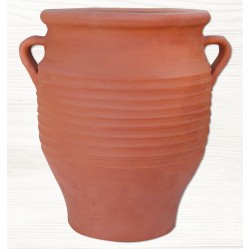 Στρογγυλή Πήλινη Γλάστρα ΠΥΘΑΡΙ ΚΛΑΣΙΚΟ Ø27x(Υ)34cm Ceramart