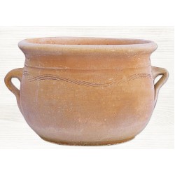 Round Clay Plant Pot TSIKALI ME XERI Ø30x(H)18cm Ceramart