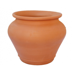 Πήλινη Στρογγυλή Γλάστρα ΖΑΡΑ Ø30 x (Υ)25cm ATTIKA Ceramart