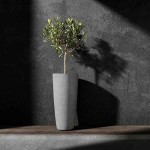 Cosapots LOFTO 42 Tall Planter-Vase D42x92cm Handcrafted Fiberglass - Plastic Pots-Cachepot, Planters & Containers