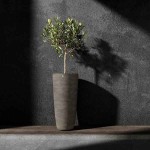 Cosapots LOFTO 42 Tall Planter-Vase D42x92cm Handcrafted Fiberglass - Plastic Pots-Cachepot, Planters & Containers