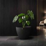 Cosapots LUPO 82 Round Planter D82x63cm Handcrafted Fiberglass - Plastic Pots-Cachepot, Planters & Containers