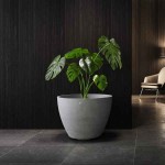 Cosapots LUPO 82 Round Planter D82x63cm Handcrafted Fiberglass - Plastic Pots-Cachepot, Planters & Containers