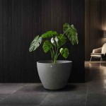 Cosapots LUPO 82 Round Planter D82x63cm Handcrafted Fiberglass - Plastic Pots-Cachepot, Planters & Containers