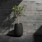 Cosapots MONDO HIGH 55 Round Planter D55x90cm Handcrafted Fiberglass - Plastic Pots-Cachepot, Planters & Containers