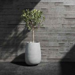 Cosapots MONDO HIGH 55 Round Planter D55x90cm Handcrafted Fiberglass - Plastic Pots-Cachepot, Planters & Containers