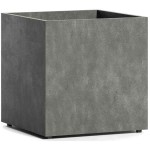 Cosapots REGLITO CUBE 70 Square Planter 70x70x(H)70cm Handcrafted Fiberglass - Plastic Pots-Cachepot, Planters & Containers