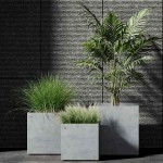 Cosapots REGLITO CUBE 60 Square Planter 60x60x(H)60cm Handcrafted Fiberglass - Plastic Pots-Cachepot, Planters & Containers
