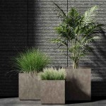 Cosapots REGLITO CUBE 60 Square Planter 60x60x(H)60cm Handcrafted Fiberglass - Plastic Pots-Cachepot, Planters & Containers