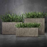 Cosapots SEMPLITO 40 Plastic Handcrafted Rectangular Planter 100x50x(H)40cm - Synthetic Pots-Cachepot, Planters & Containers