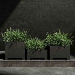 Cosapots SEMPLO FEET 90 Square Planter 100x100x(H)90cm Handcrafted Fiberglass - Plastic Pots-Cachepot, Planters & Containers