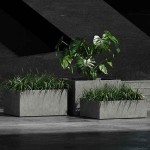 Cosapots SEMPLO GRAND 100 Square Planter 120x120x(H)100cm Handcrafted Fiberglass - Plastic Pots-Cachepot, Planters & Containers