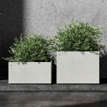 Cosapots SEMPLO MINOR 40 Square Planter 80x80x(H)40cm Handcrafted Fiberglass - Plastic Pots-Cachepot, Planters & Containers
