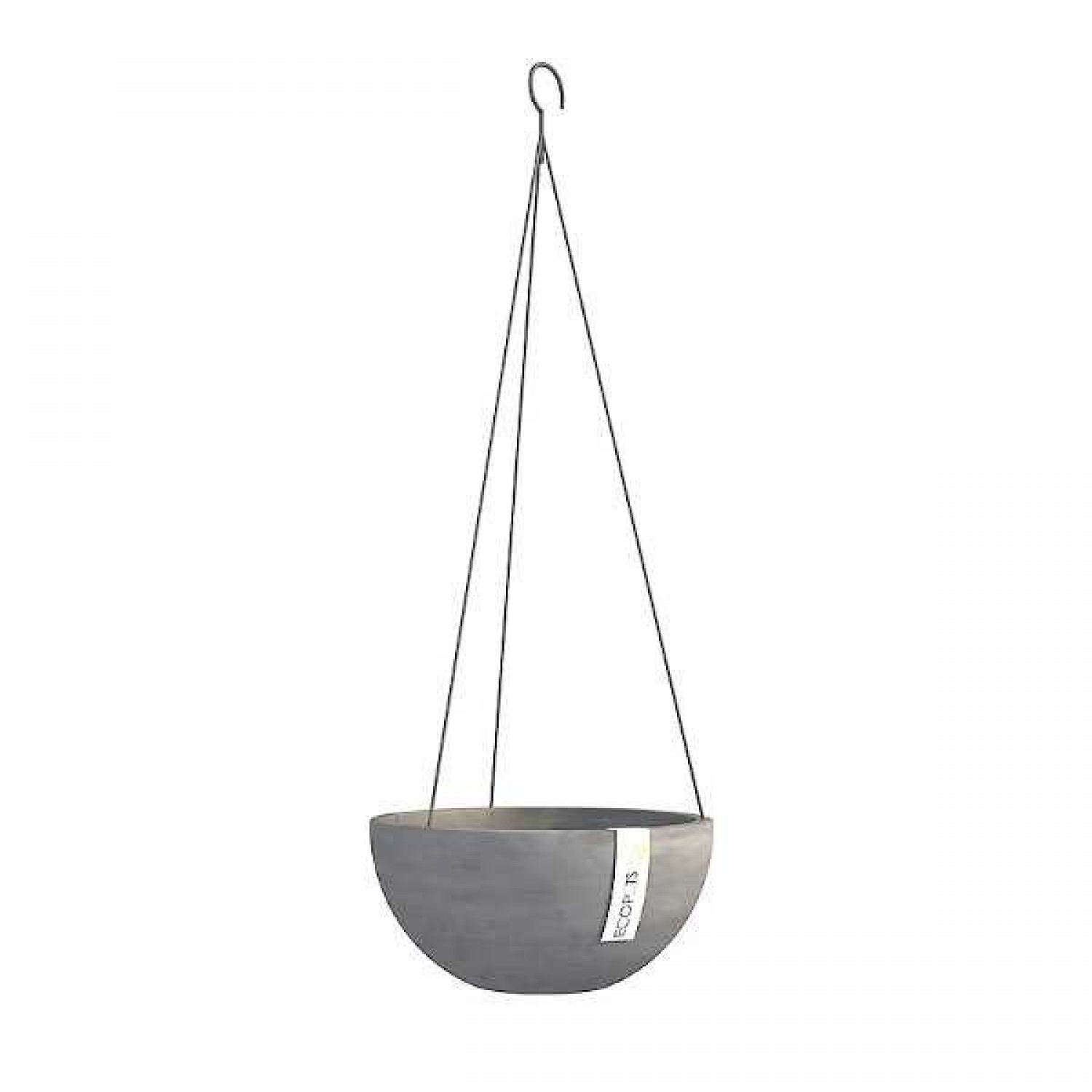Πλαστική Κρεμαστή Γλάστρα Hanging Brussels Ø33x16,5εκ. ECOPOTS - Κρεμαστές Γλάστρες από Πλαστικό Ανακύκλωσης & Πούδρα Πέτρας