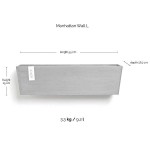 Κρεμαστή Ζαρντινιέρα Τοίχου Manhattan Wall Large 55x15x(Υ)17,5εκ. Ecopots - Ζαρντινιέρες Τοίχου Ανακύκλωσης