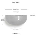 ECOPOTS Sofia Wall Plant Pot 43x25x(H)17.5cm | Hanging Pots