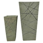 Γλάστρα Γκρι 33x33x65cm Πλαστική PROSSIMO 100 Kenzi Γλάστρα Γκρι 33x33x65cm Πλαστική PROSSIMO 100 Kenzi - Τετράγωνες Πλαστικές Γλάστρες
