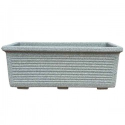 Ζαρντινιέρα Γκρι 100x44x(Υ)39cm Πλαστική ROMAN CLASSIC 12 Kenzi - Πλαστικές Ζαρντινιέρες