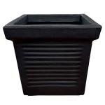 Γλάστρα Μαύρη 45x45x39cm Πλαστική ROMAN CLASSIC Kenzi Γλάστρα Μαύρη 45x45x39cm Πλαστική ROMAN CLASSIC Kenzi - Τετράγωνες Πλαστικές Γλάστρες