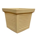 Kenzi ROMAN CLASSIC Plastic Pot Beige 36x36x33cm Kenzi ROMAN CLASSIC Plastic Pot Beige 36x36x33cm - Square Plastic Pots