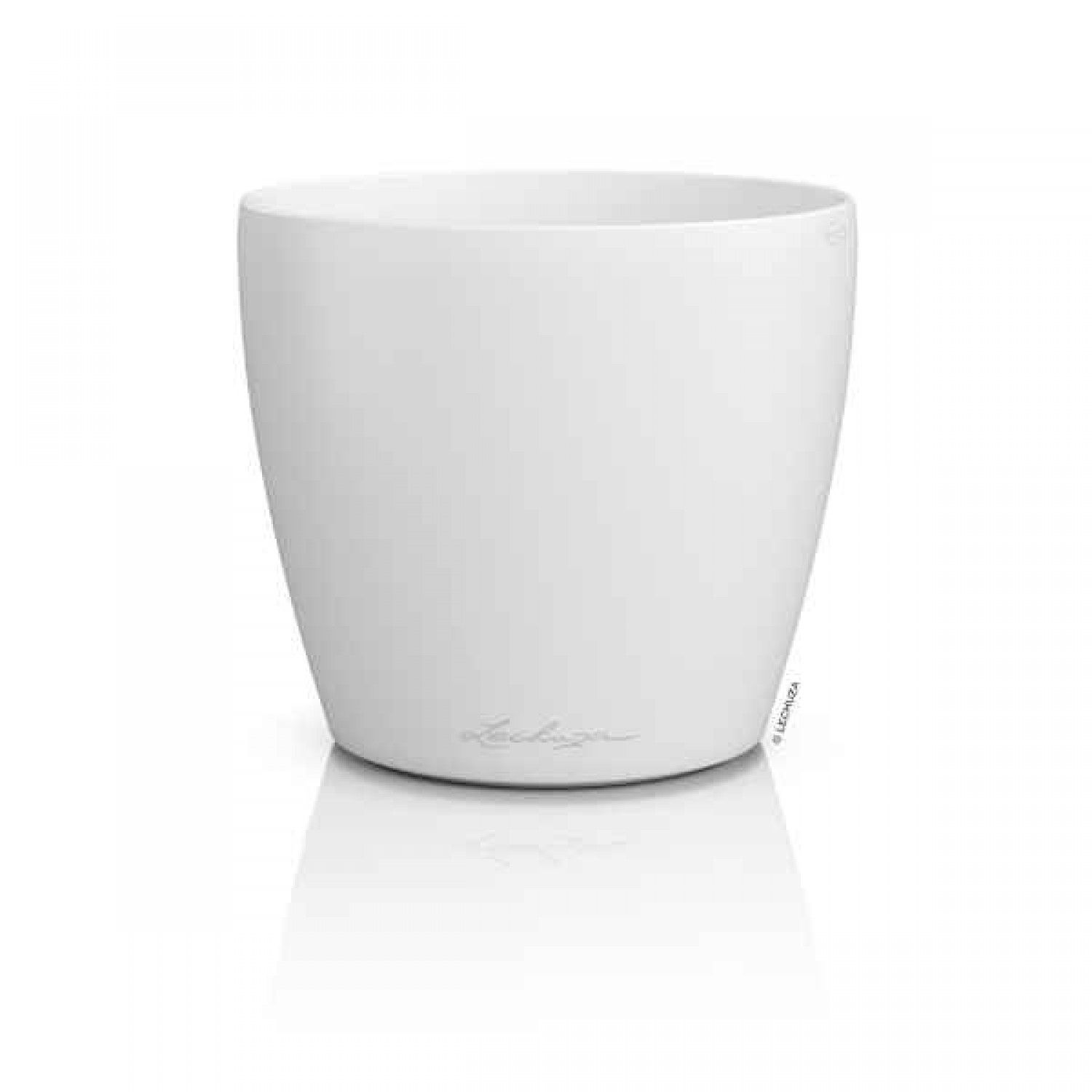 LECHUZA Cachepot DECO 10 Λευκή Ø11x10cm Πλαστική Γλάστρα-Κασπώ - Στρογγυλές Πλαστικές Γλάστρες Εσωτερικών Χώρων