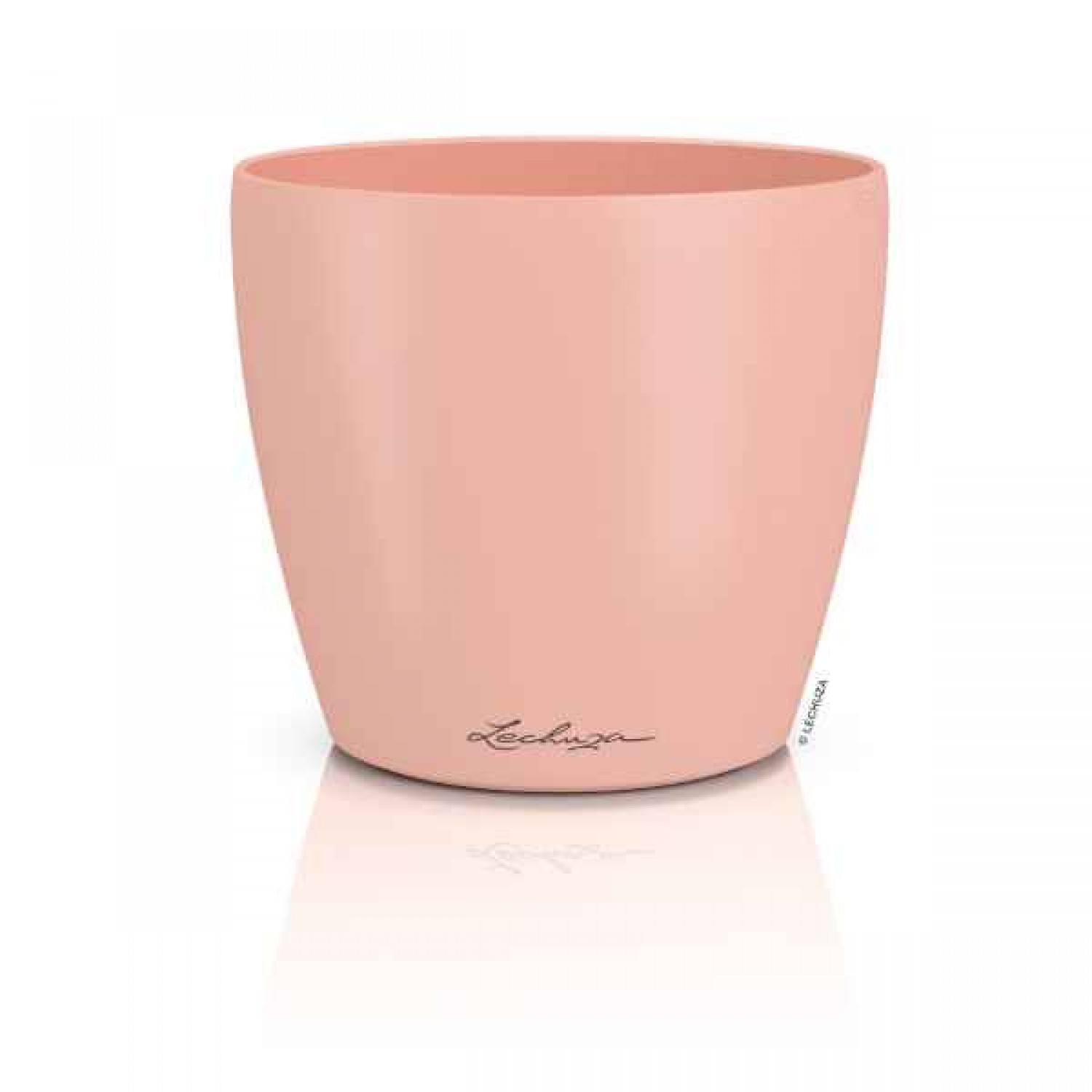 LECHUZA Cachepot DECO 12 Σομόν Ø13x12cm Πλαστική Γλάστρα-Κασπώ - Στρογγυλές Πλαστικές Γλάστρες Εσωτερικών Χώρων