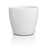 LECHUZA Cachepot DECO 14 White Ø15x13.7cm Plastic Planter - Round Planters-Cachepots