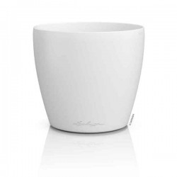 LECHUZA Cachepot DECO 14 Λευκή Ø15x13,7cm Πλαστική Γλάστρα-Κασπώ - Στρογγυλές Πλαστικές Γλάστρες Εσωτερικών Χώρων