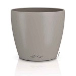 LECHUZA Cachepot DECO 21 Sand Brown Ø22x20.5cm Plastic Planter - Round Planters-Cachepots