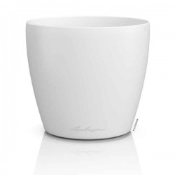 LECHUZA Cachepot DECO 21 Λευκή Ø22x20,5cm Πλαστική Γλάστρα-Κασπώ - Στρογγυλές Πλαστικές Γλάστρες Εσωτερικών Χώρων