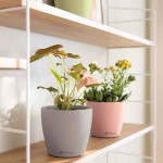 LECHUZA Cachepot DECO 12 Σχιστόλιθος Ø13x12cm Πλαστική Γλάστρα-Κασπώ - Στρογγυλές Πλαστικές Γλάστρες Εσωτερικών Χώρων