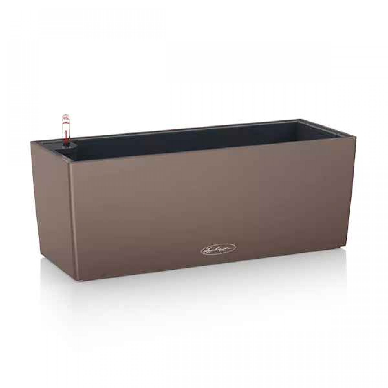 BALCONERA Color 40 Καφέ Κοκκινωπή 40x19x19cm LECHUZA Αυτοποτιζόμενη Ζαρντινιέρα & Κασπώ - Αυτοποτιζόμενες Ζαρντινιέρες 