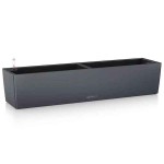 BALCONERA Color 100 Slate 100x19x19cm LECHUZA Self-Watering Planter & Window Box - Automatic Watering Planters