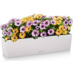 BALCONERA Color 80 Light Grey 79x19x19cm LECHUZA Self-Watering Planter & Window Box - Automatic Watering Planters