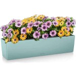 BALCONERA Color 80 Pastel Green 79x19x19cm LECHUZA Self-Watering Planter & Window Box - Automatic Watering Planters